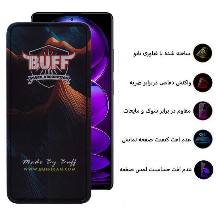 محافظ صفحه نمایش بوف مدل Mountain-G مناسب برای گوشی موبایل شیائومی Redmi Note 12 Explorer/Note 12 Discovery/Note 12 Pro Speed/Note 12R Pro/Note 12 Turbo