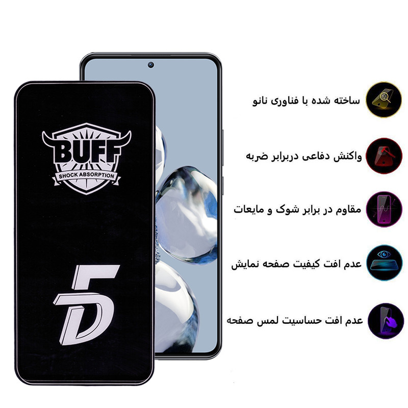 محافظ صفحه نمایش 5D بوف مدل F33-G مناسب برای گوشی موبایل شیائومی Redmi K50 Ultra / Xiaomi 12T/12T Pro