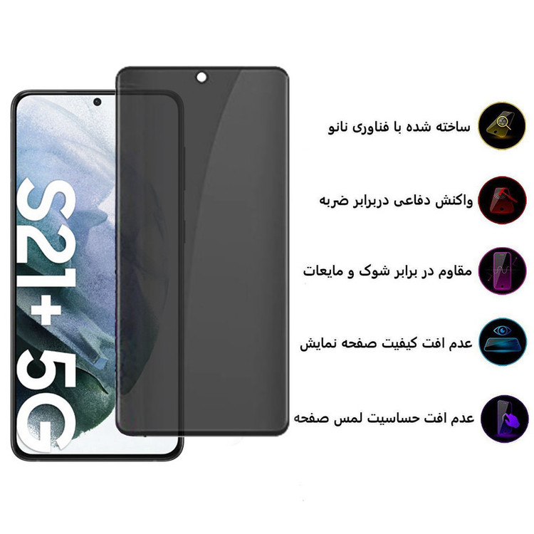محافظ صفحه نمایش حریم شخصی بوف مدل Sp03 مناسب برای گوشی موبایل سامسونگ Galaxy S21 Plus