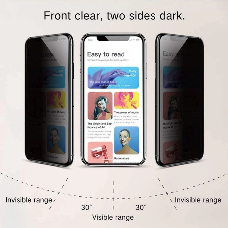 محافظ صفحه نمایش حریم شخصی بوف مدل Privacy مناسب برای گوشی موبایل اپل iPhone 17 Pro Max