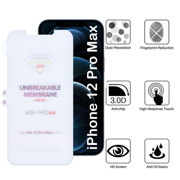 محافظ صفحه نمایش بوف مدل Hydrogel-Double-G مناسب برای گوشی موبایل اپل iPhone 12 Pro Max