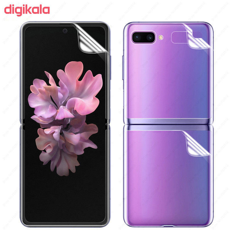 محافظ صفحه نمایش بوف مدل Hg01 مناسب برای گوشی موبایل سامسونگ Galaxy Zfilip1 به همراه محافظ پشت گوشی