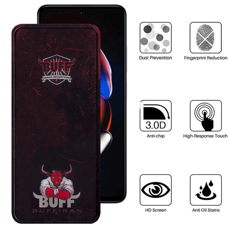 محافظ صفحه نمایش بوف مدلMuscle-Bull-Gمناسب برای گوشی موبایل شیائومیRedmi Note 12T Pro/Note 11 5G(China)/Note 10 Pro 5G(China)
