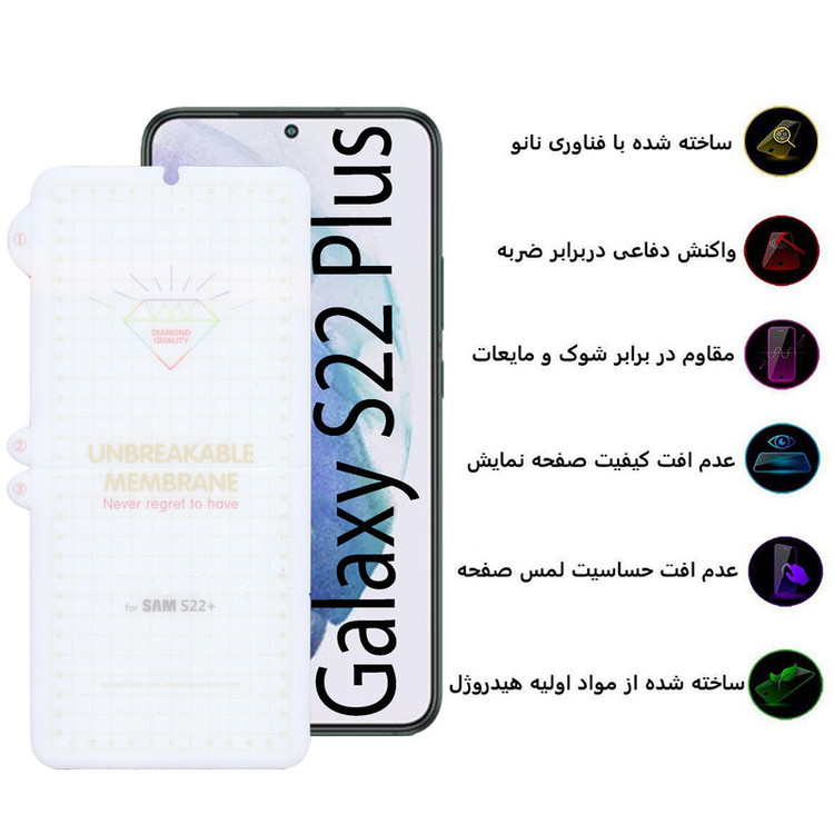 محافظ صفحه نمایش بوف مدل Hydrogel-G مناسب برای گوشی موبایل سامسونگ Galaxy S22 Plus