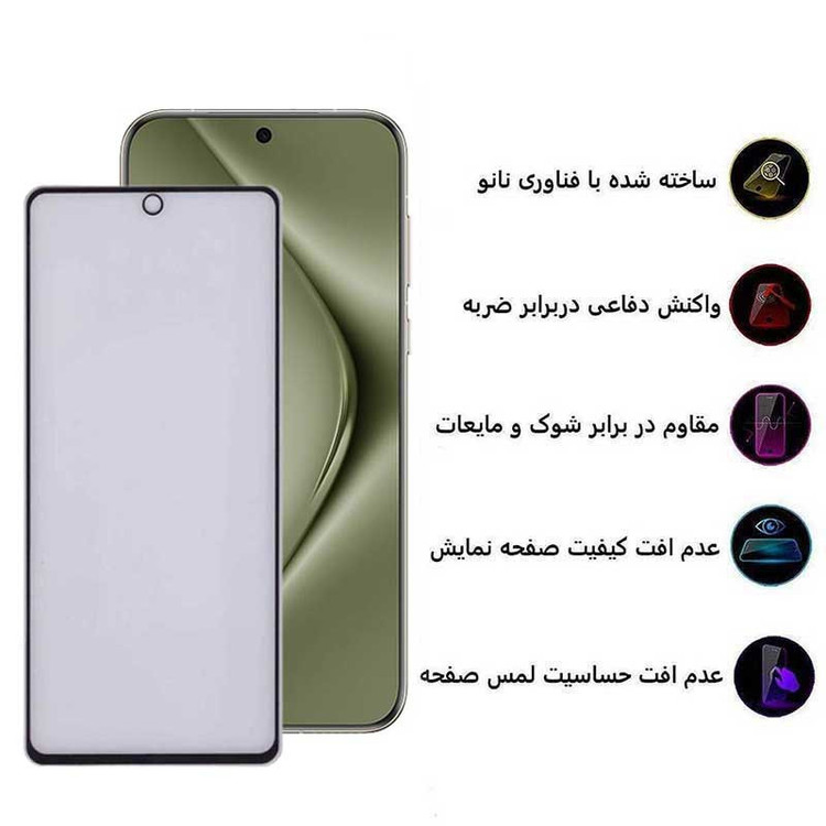 محافظ صفحه نمایش بوف مدل 5D Matte-G مناسب برای گوشی موبایل هوآوی Pura 70 Pro/ Pura 70 Ultra / Nova 12S/ Nova 12i