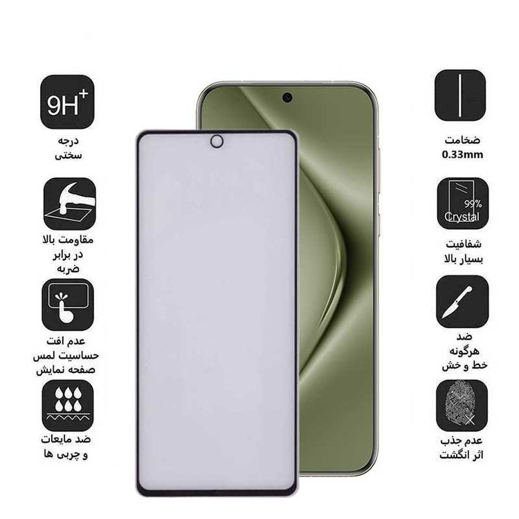 محافظ صفحه نمایش بوف مدل 5D Matte-G مناسب برای گوشی موبایل هوآوی Pura 70 Pro/ Pura 70 Ultra / Nova 12S/ Nova 12i