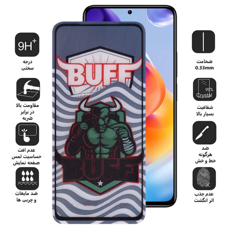 محافظ صفحه نمایش 5D بوف مدل Super Power-G مناسب برای گوشی موبایل شیائومی Redmi Note 11 Pro 4G/5G (Global)/Note 11E Pro 5G