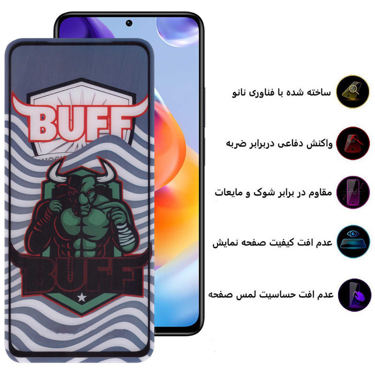 محافظ صفحه نمایش 5D بوف مدل Super Power-G مناسب برای گوشی موبایل شیائومی Redmi Note 11 Pro 4G/5G (Global)/Note 11E Pro 5G