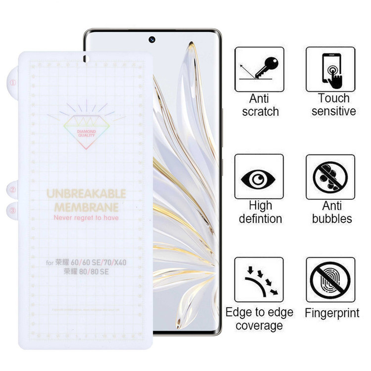 محافظ صفحه نمایش بوف مدل Hydrogel-G مناسب برای گوشی موبایل آنر 60 / 70 / 80 / X40 / 80 SE / 60 SE