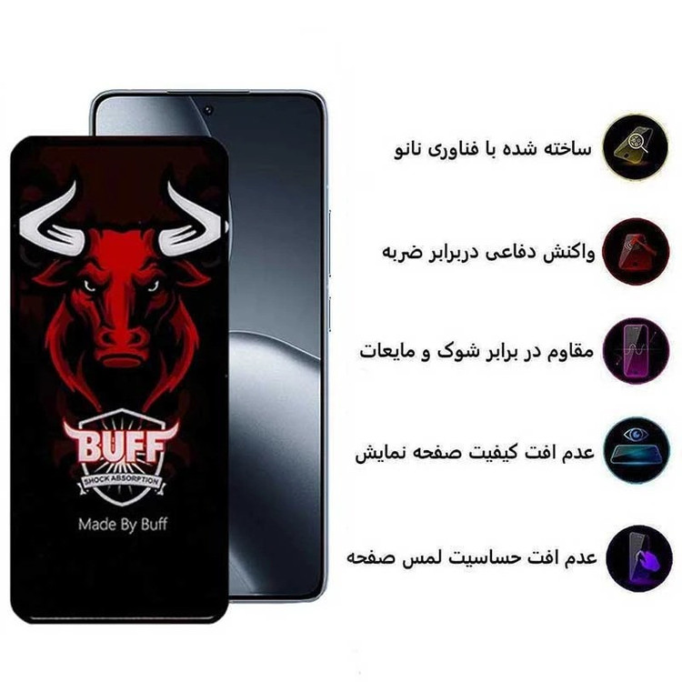 محافظ صفحه نمایش بوف مدل Ceramic Pro-مناسب برای گوشی موبایل شیائومی Poco F7 Ultra /F7 Pro /15s Pro