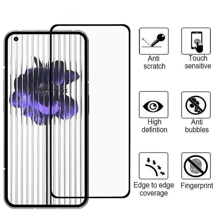 محافظ صفحه نمایش بوف مدل 5D-Full-G مناسب برای گوشی موبایل ناتینگ Phone 1