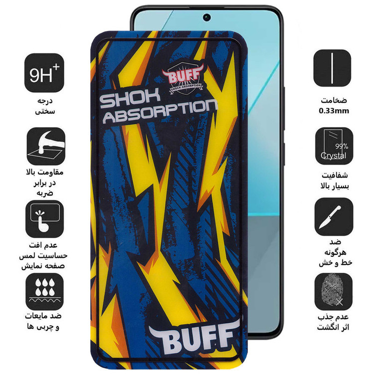 محافظ صفحه نمایش بوف مدل Shock-Shock-G مناسب برای گوشی موبایل شیائومی Redmi Note 13 Pro / Note 13R Pro / Note 13