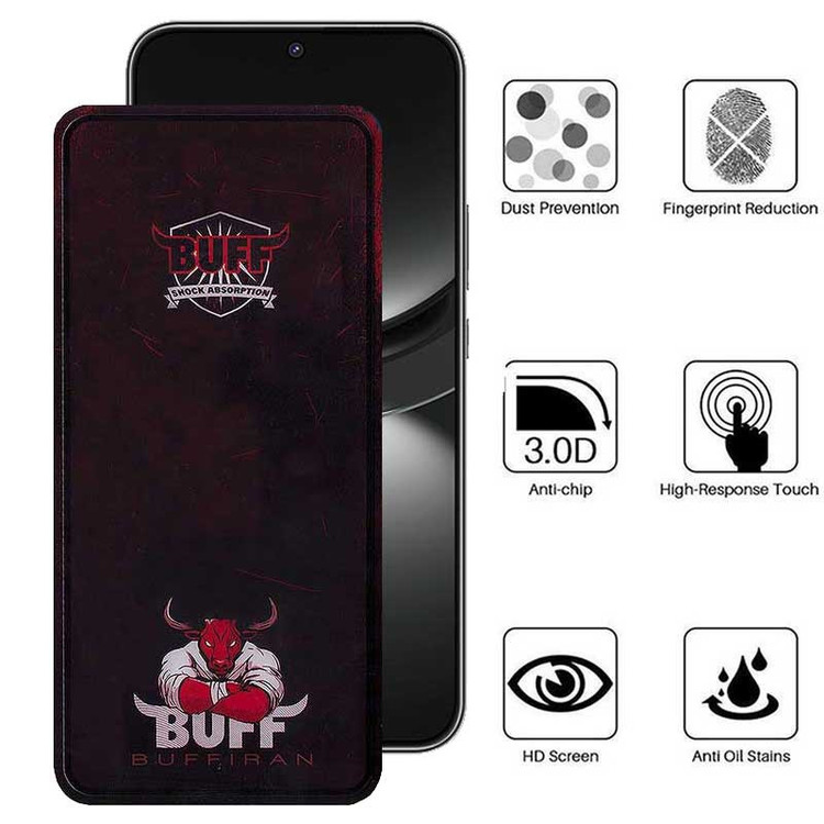 محافظ صفحه نمایش بوف مدل Muscle-Bull-G مناسب برای گوشی موبایل هوآوی Nova 12 / Nova 12 Lite / Nova 11 SE / Nova 10 SE