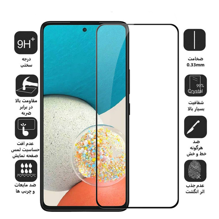 محافظ صفحه نمایش 5D بوف مدل F33-G مناسب برای گوشی موبایل سامسونگ Galaxy A53