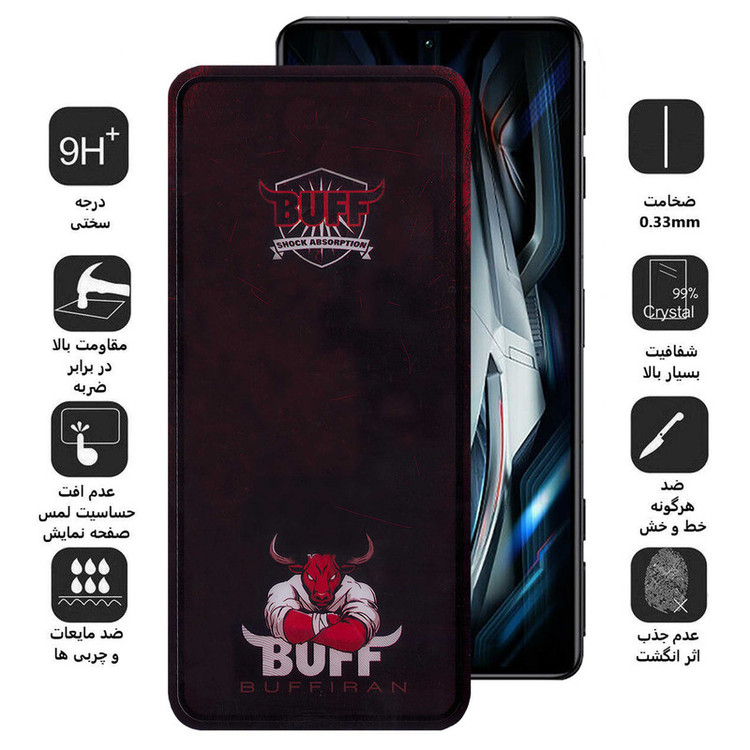 محافظ صفحه نمایش بوف مدل Muscle-Bull-G مناسب برای گوشی موبایل شیائومی Redmi K50 Gaming / K50 Ultra / K50 Pro / K50