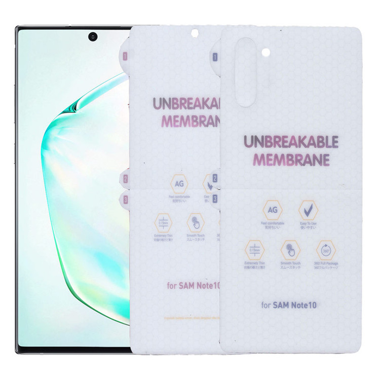 محافظ صفحه نمایش و پشت گوشی بوف مدل HgM15 مناسب برای گوشی موبایل سامسونگ Galaxy Note 10