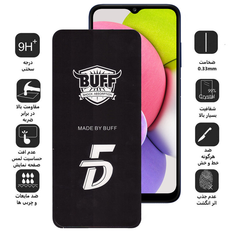 محافظ صفحه نمایش بوف مدل F33 مناسب برای گوشی موبایل سامسونگ Galaxy A03s/A03/A02s/A02/F02s/M02/M02s