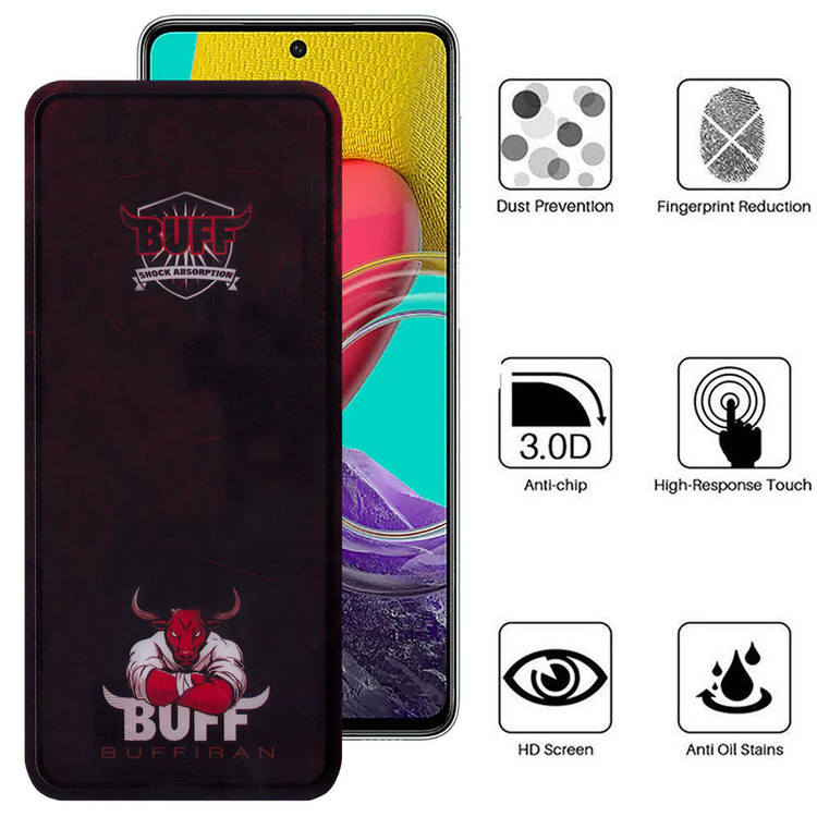 محافظ صفحه نمایش بوف مدل Muscle-Bull-G مناسب برای گوشی موبایل سامسونگ Galaxy M53 5G/M52/M51/M62/F62/S10 Lite /Note 10 Lite