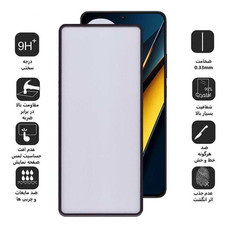 محافظ صفحه نمایش بوف مدل New AirBag-G مناسب برای گوشی موبایل شیائومی Poco X6 Pro 5G / Poco X6 5G / Poco M6 Pro 4G