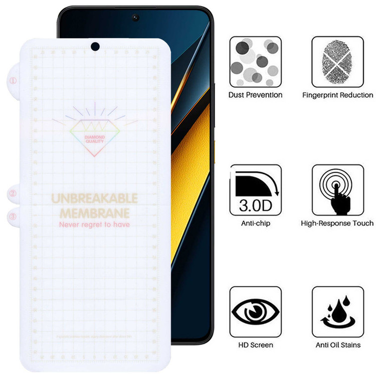 محافظ صفحه نمایش بوف مدل Hydrogel-G مناسب برای گوشی موبایل شیائومی Poco X6 Pro / X6 / M6 Pro 4G
