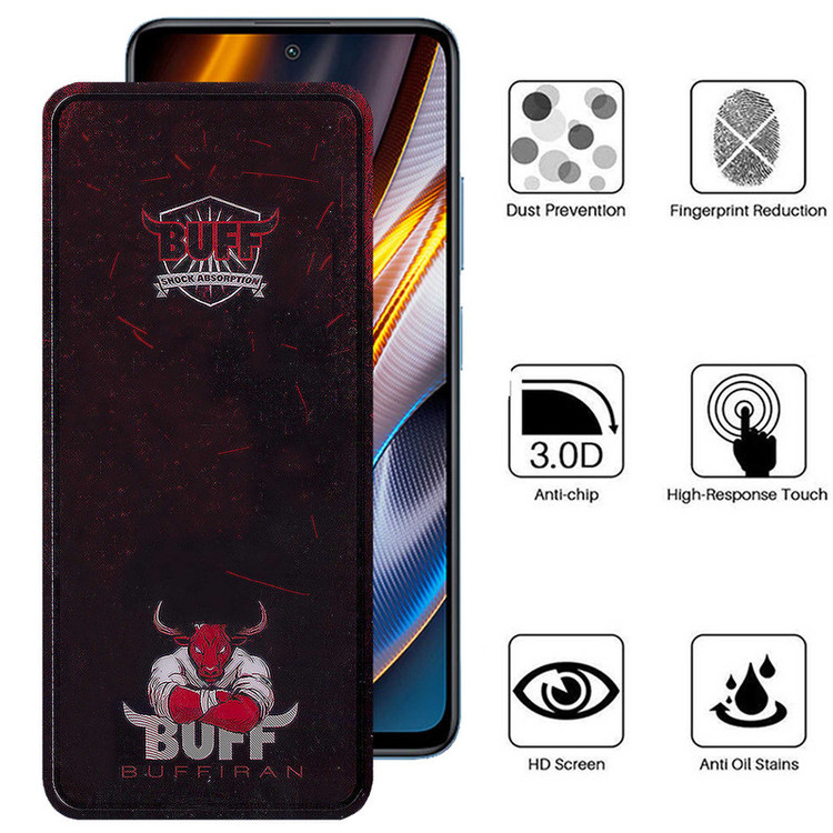 محافظ صفحه نمایش بوف مدل Muscle-Bull-G مناسب برای گوشی موبایل شیائومی Poco X4 GT/X3 GT/M4 Pro 5G/Redmi K50i/Note 11S 5G