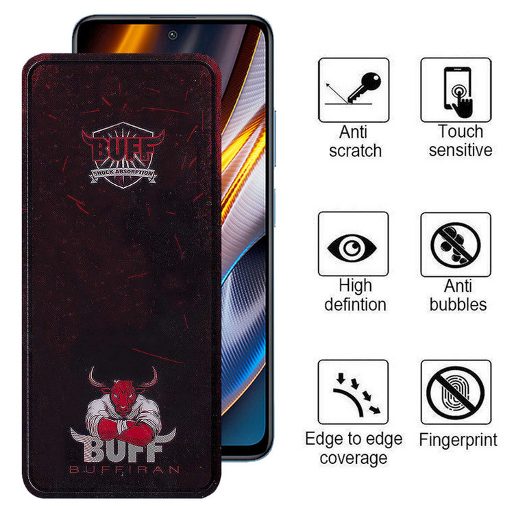 محافظ صفحه نمایش بوف مدل Muscle-Bull-G مناسب برای گوشی موبایل شیائومی Poco X4 GT/X3 GT/M4 Pro 5G/Redmi K50i/Note 11S 5G