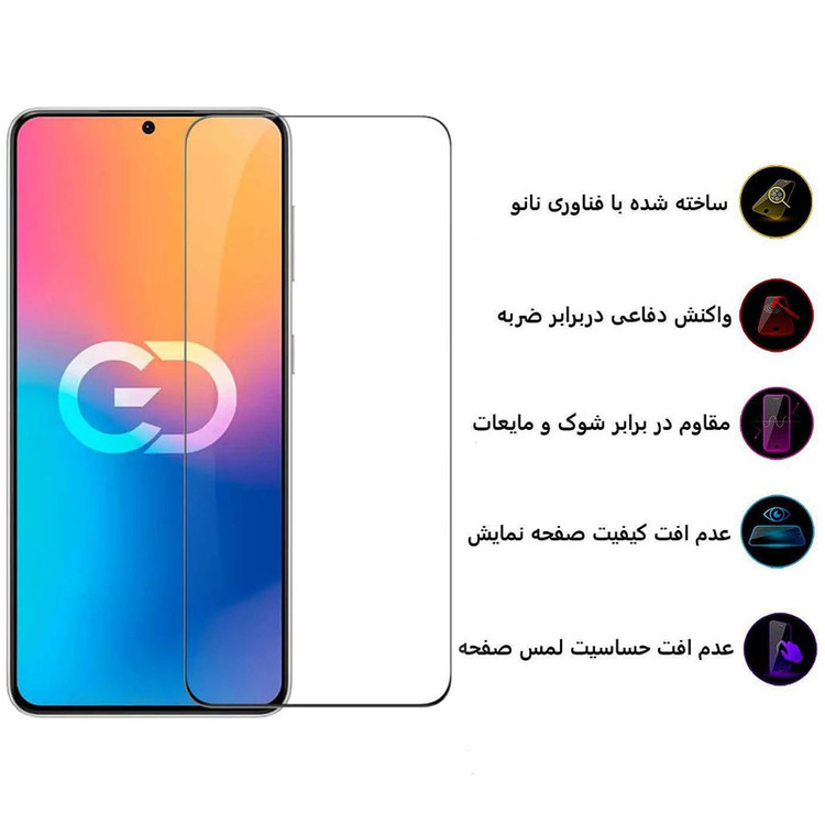 محافظ صفحه نمایش بوف مدل 5D-G مناسب برای گوشی موبایل هوآوی P50 / P50E