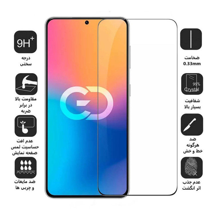 محافظ صفحه نمایش بوف مدل 5D-G مناسب برای گوشی موبایل هوآوی P50 / P50E