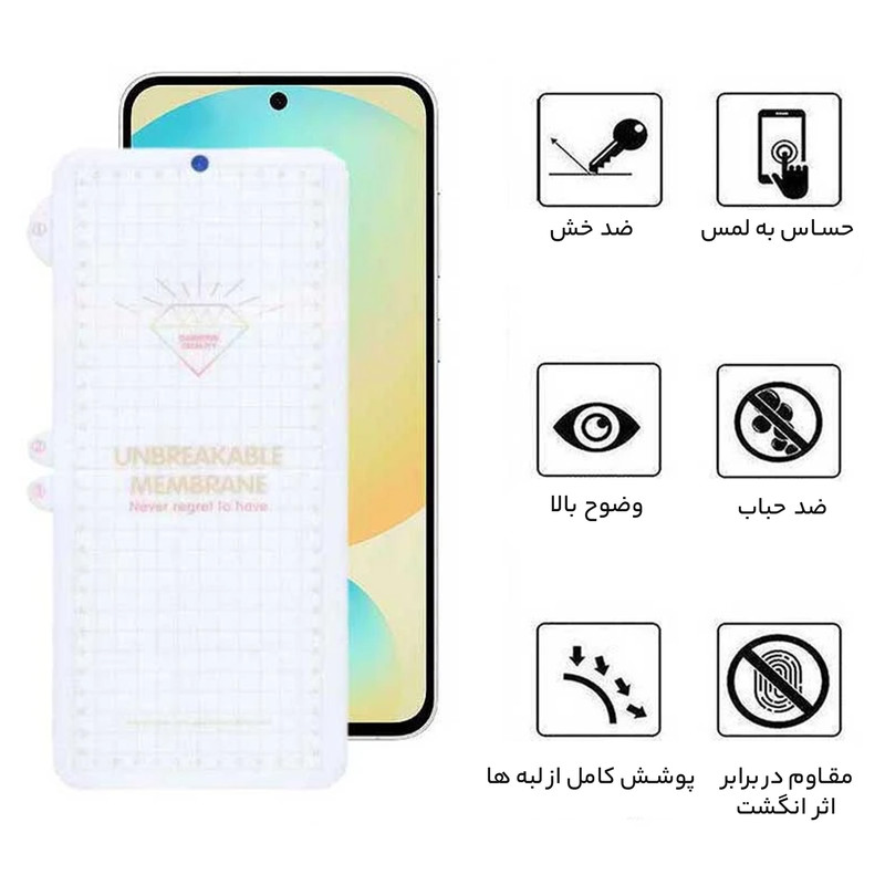محافظ صفحه نمایش بوف مدل Hydrogel-G مناسب برای گوشی موبایل سامسونگ Galaxy S24 FE/ A55 / A35