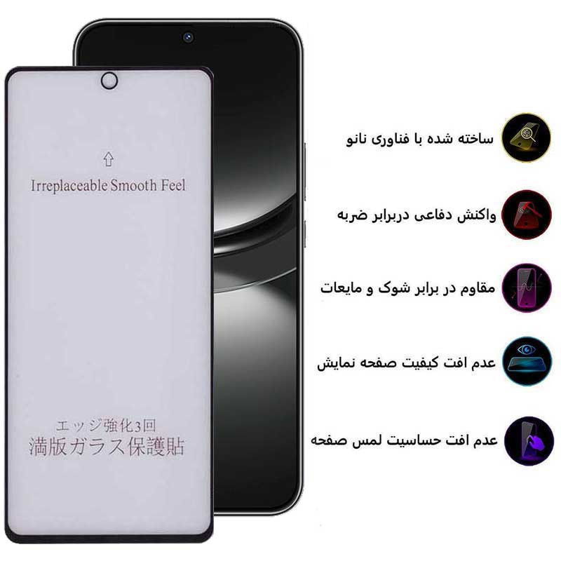 محافظ صفحه نمایش مات بوف مدل 5D-Matte-G مناسب برای گوشی موبایل هوآوی Nova 12 / Nova 12 Lite / Nova 11 SE / Nova 10 SE