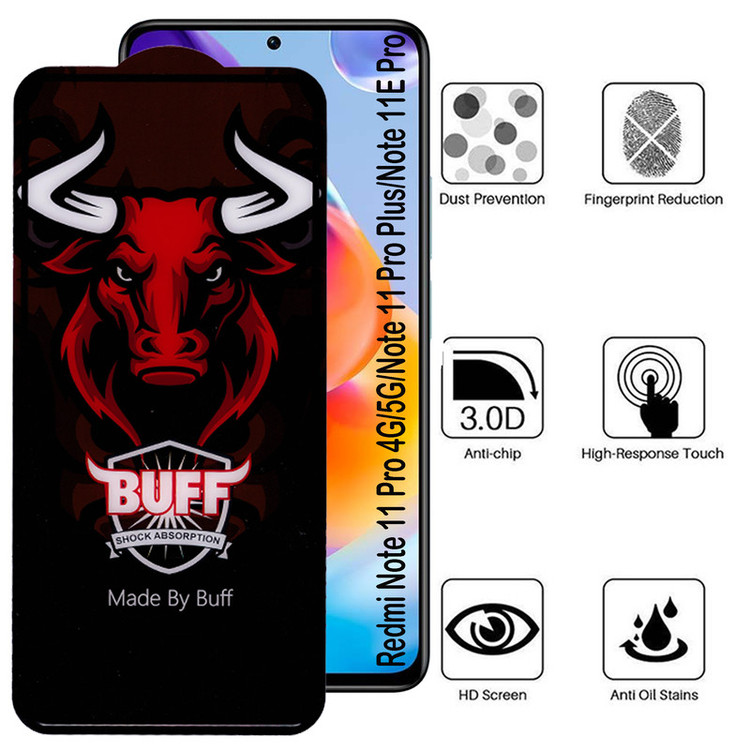 محافظ صفحه نمایش سرامیکی بوف مدل Cramic Pro-G مناسب برای گوشی موبایل شیائومی Redmi Note 11 Pro 4G/5G/Note 11 Pro Plus /Note 11E Pro 5G