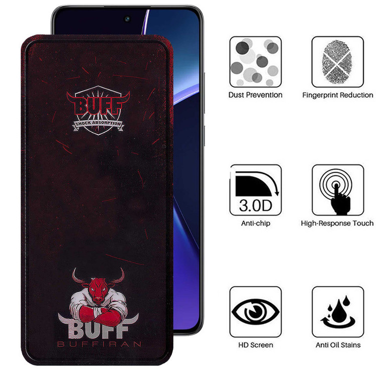 محافظ صفحه نمایش بوف مدل Muscle-Bull-G مناسب برای گوشی موبایل وان پلاس Nord CE4 /Nord CE3 /10R /10T /Ace Pro /Ace