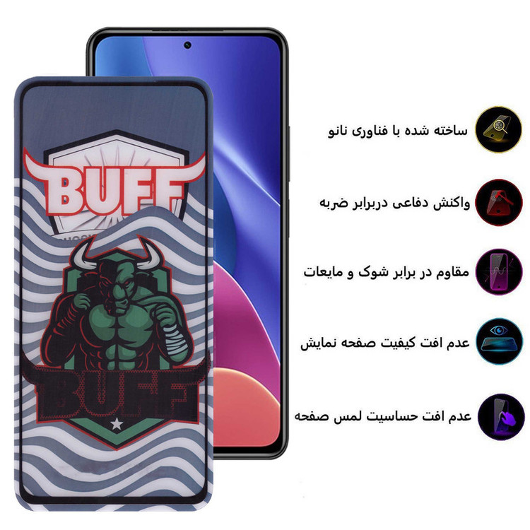 محافظ صفحه نمایش 5D بوف مدل Super Power-G مناسب برای گوشی موبایل شیائومی Redmi K40 Pro Plus/ K40 Pro/ K40S/ K40/ K40 Gaming