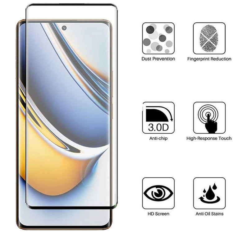 محافظ صفحه نمایش بوف مدل FullGlue-Max-G مناسب برای گوشی موبایل ریلمی Realme 11 Pro Plus/11 Pro/10 Pro Plus/ Narzo 60 Pro