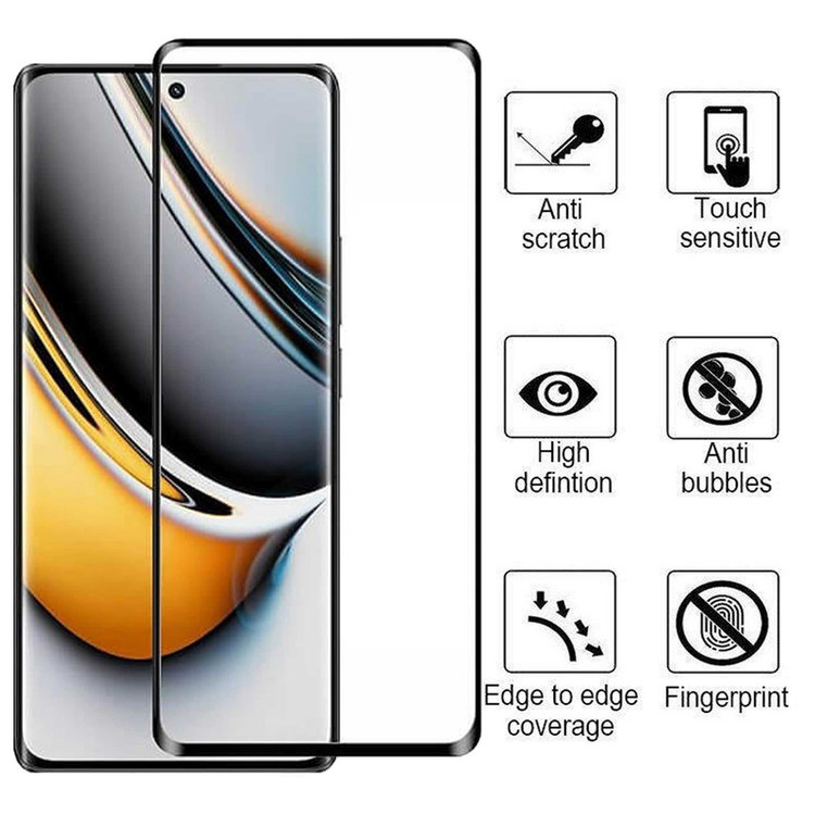 محافظ صفحه نمایش بوف مدل FullGlue-Max-G مناسب برای گوشی موبایل ریلمی Realme 11 Pro Plus/11 Pro/10 Pro Plus/ Narzo 60 Pro