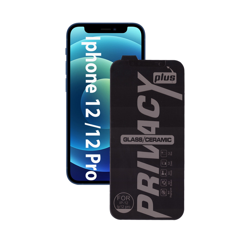 محافظ صفحه نمایش سرامیکی حریم شخصی بوف مدل ld مناسب برای گوشی موبایل اپل Iphone 12 / Iphone 12 Pro