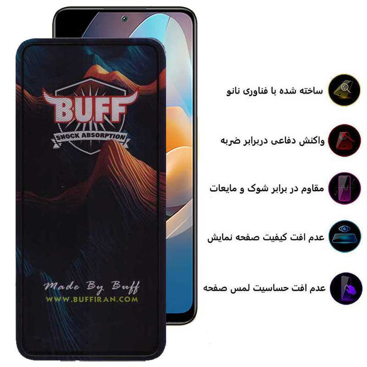 محافظ صفحه نمایش بوف مدل Mountain-G مناسب برای گوشی موبایل شیائومی Redmi Note 12 Pro Speed / Note 12R Pro / Note 12 Turbo