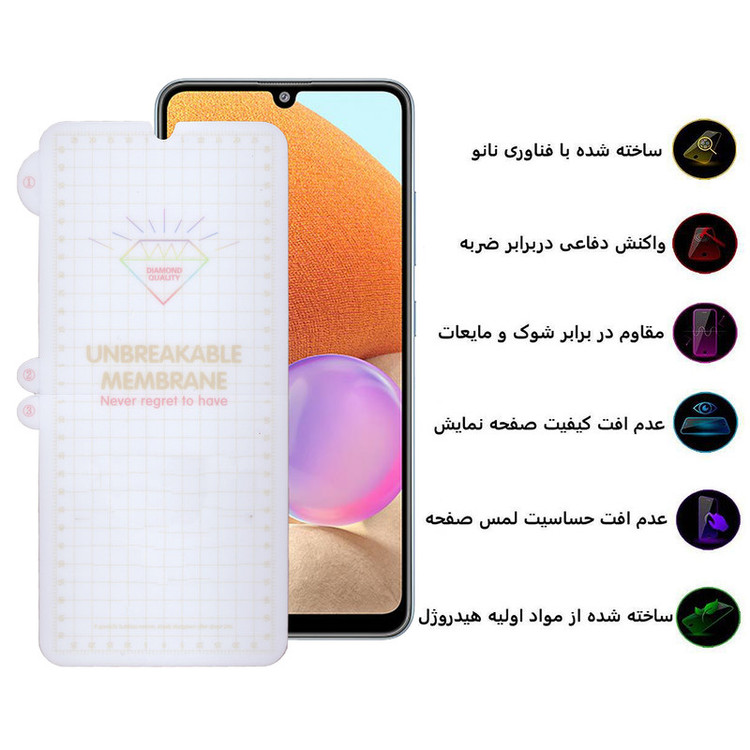 محافظ صفحه نمایش بوف مدل Hydrogel-G مناسب برای گوشی موبایل سامسونگ Galaxy a32 4G/A50/A30/M20
