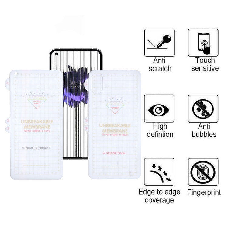 محافظ صفحه نمایش بوف مدل Hydrogel-G مناسب برای گوشی موبایل ناتینگ Phone 1 به همراه محافظ پشت گوشی