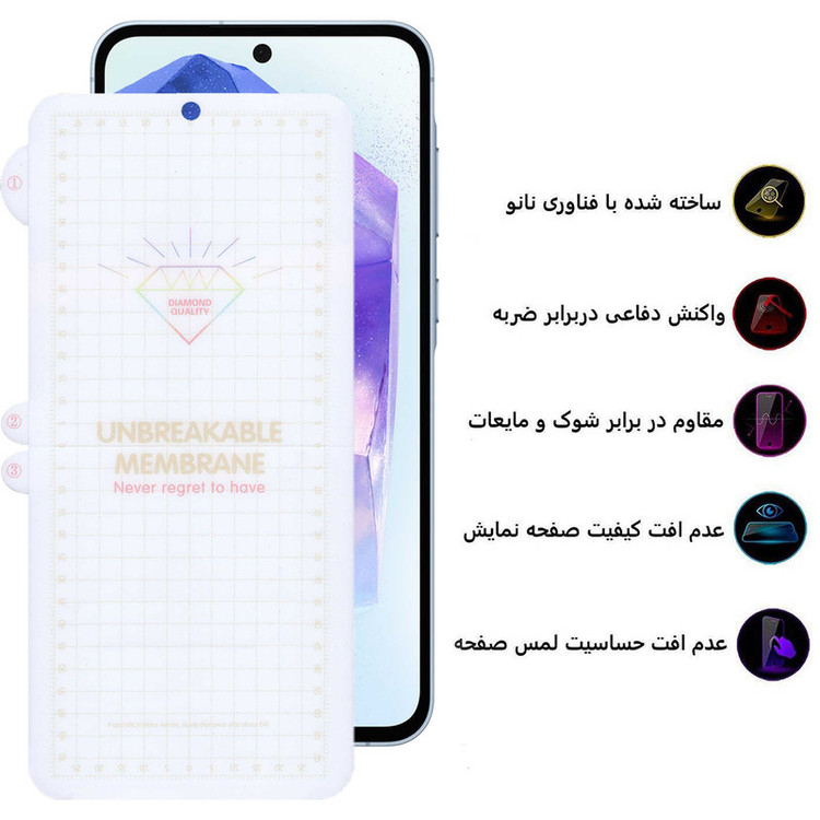 محافظ صفحه نمایش بوف مدل Hydrogel-G مناسب برای گوشی موبایل سامسونگ Galaxy A55 / A35