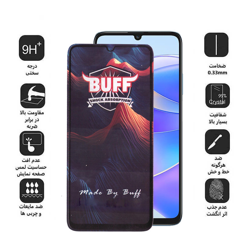 محافظ صفحه نمایش 5D بوف مدل Mountain-G مناسب برای گوشی موبایل آنر X7A