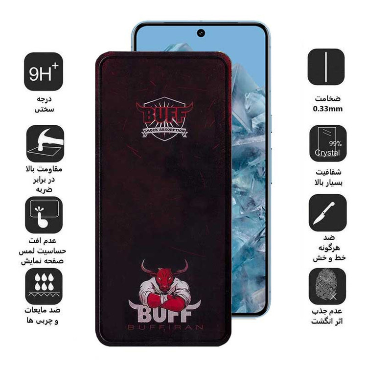 محافظ صفحه نمایش بوف مدل Muscle-Bull-G مناسب برای گوشی موبایل گوگل Pixel 8 Pro/ 7 Pro