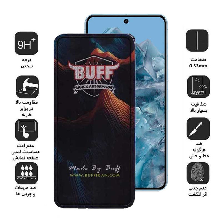 محافظ صفحه نمایش بوف مدل Mountain-G مناسب برای گوشی موبایل گوگل Pixel 8 Pro/ 7 Pro