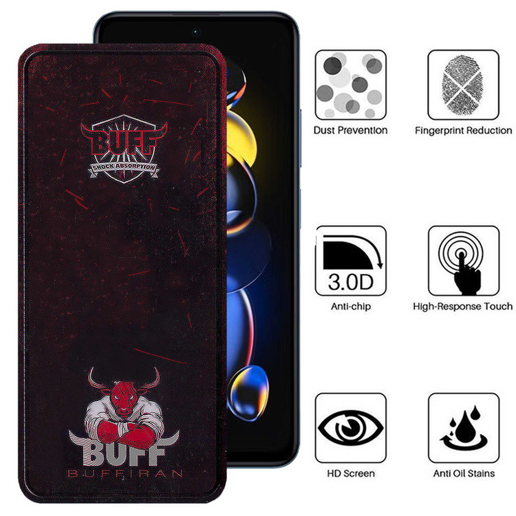 محافظ صفحه نمایش بوف مدل Muscle-Bull-G مناسب برای گوشی موبایل شیائومی Redmi Note 11T Pro Plus / Note 11T Pro / Note 11T 5G
