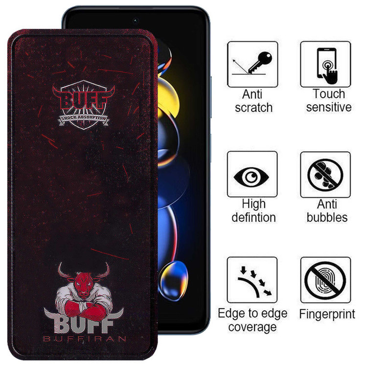 محافظ صفحه نمایش بوف مدل Muscle-Bull-G مناسب برای گوشی موبایل شیائومی Redmi Note 11T Pro Plus / Note 11T Pro / Note 11T 5G