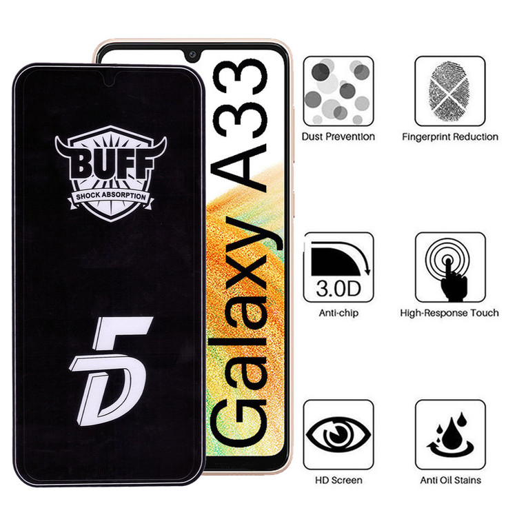 محافظ صفحه نمایش 5D بوف مدل F33-G مناسب برای گوشی موبایل سامسونگ Galaxy A33
