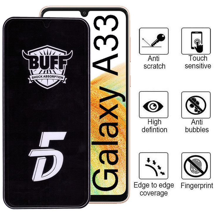 محافظ صفحه نمایش 5D بوف مدل F33-G مناسب برای گوشی موبایل سامسونگ Galaxy A33