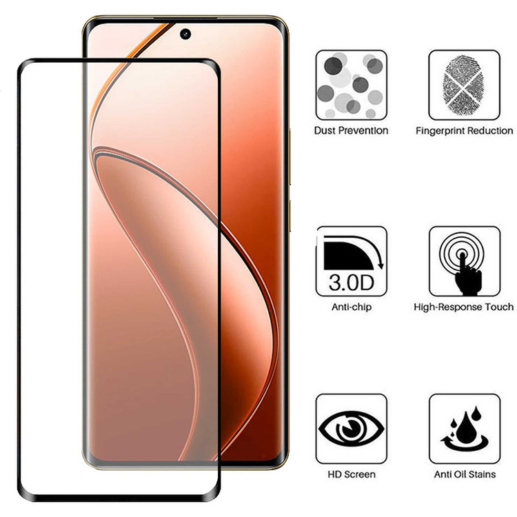 محافظ صفحه نمایش بوف مدل FullGlue-Max-G مناسب برای گوشی موبایل ریلمی Realme 12 Pro Plus / 12 Pro / 12 Plus