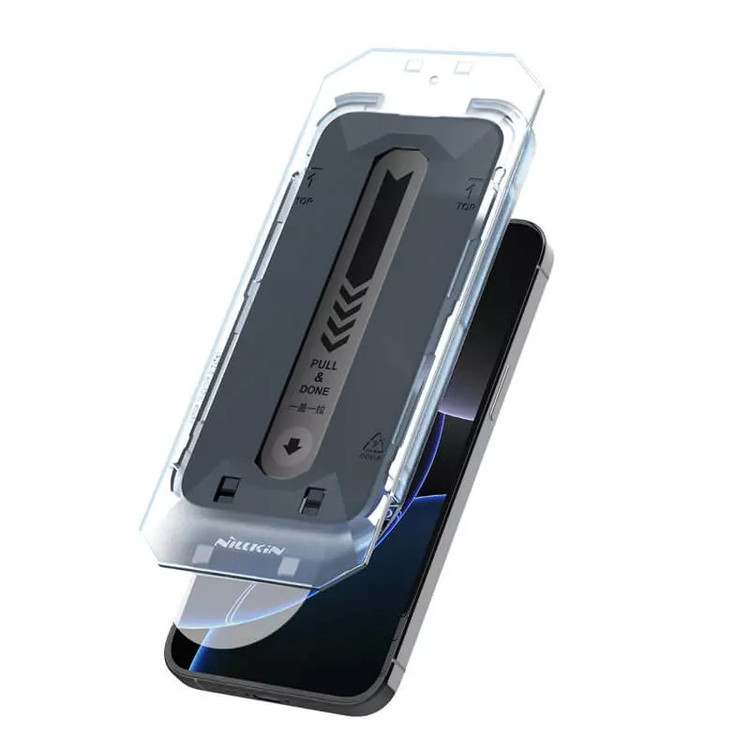 محافظ صفحه نمایش حریم شخصی نیلکین مدل Guardian Privacy مناسب برای گوشی موبایل اپل iPhone 16 Pro به همراه کیت نصب آسان