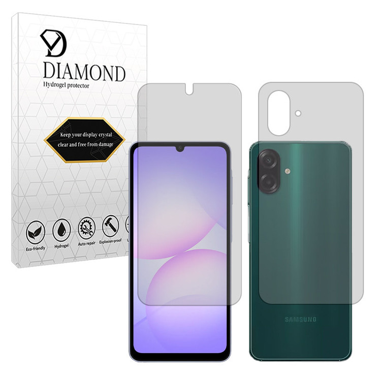 محافظ صفحه نمایش شفاف دیاموند مدل Tough مناسب برای گوشی موبایل سامسونگ Galaxy A07 4G به همراه محافظ پشت گوشی